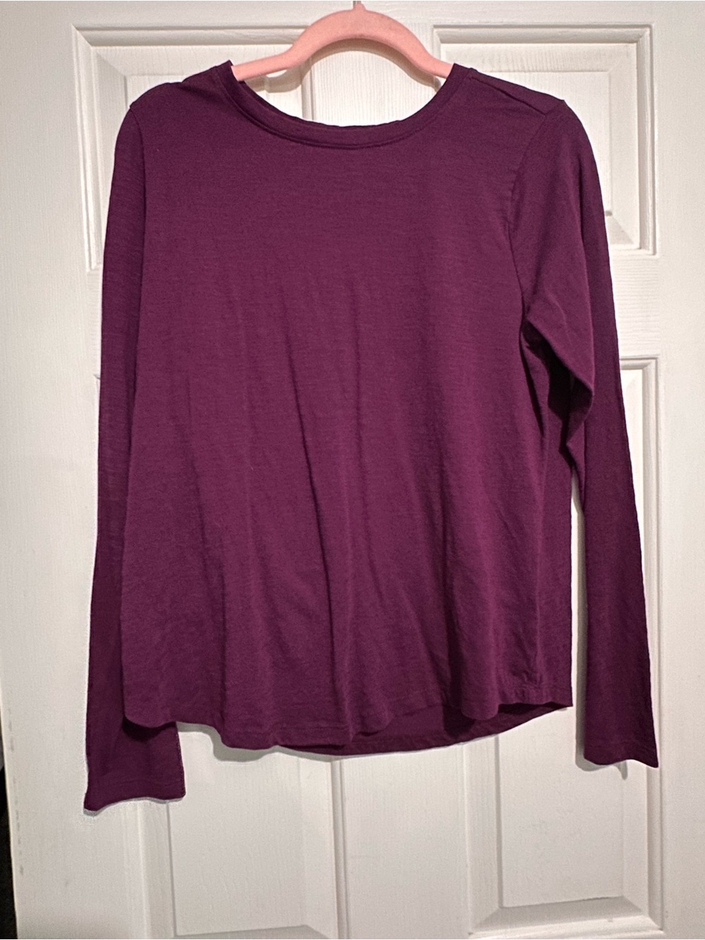 Sonoma Women's Long Sleeve Crewneck Top - Plum